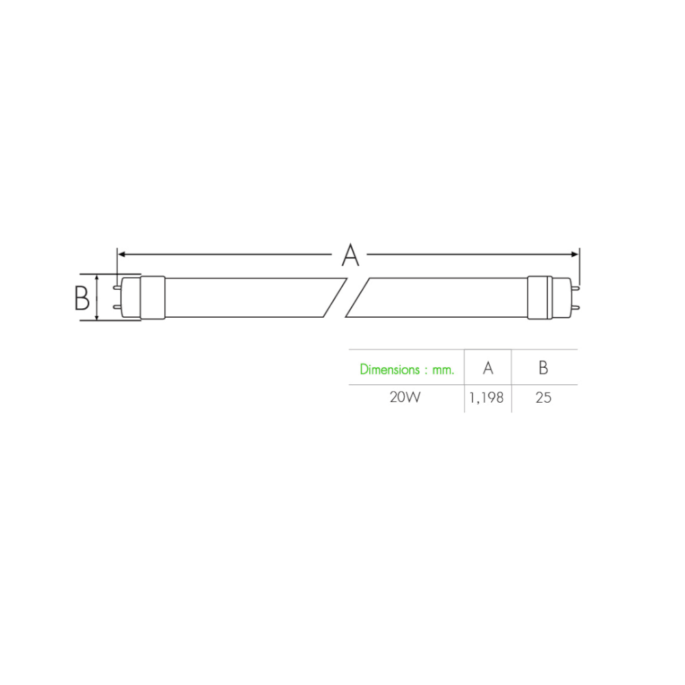 หลอดไฟ LED T8 LITON+ รุ่น SABER PRO 20 วัตต์ แสงเดย์ไลท์_7